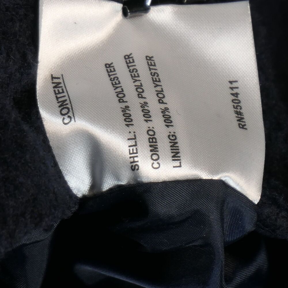 Nine West Jacket Womens Size XL Dark Blue Fleece Normcore Minimalist Casual Chic - Picture 8 of 11